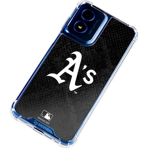 MLB Oakland Athletics Dark Wash Moto G 5G (2024) Clear Case